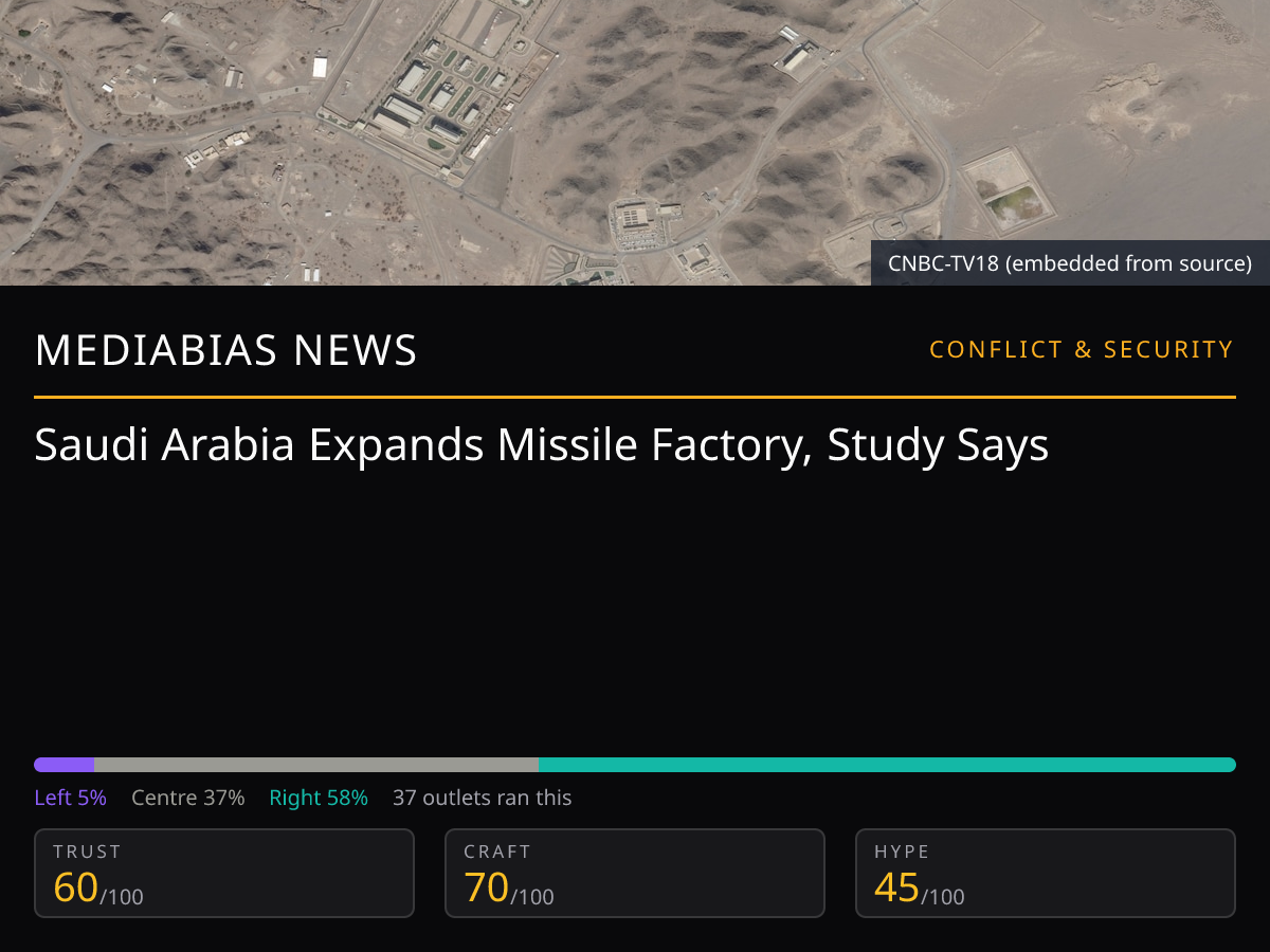 Saudi Arabia Expands Missile Factory | MediaBias News