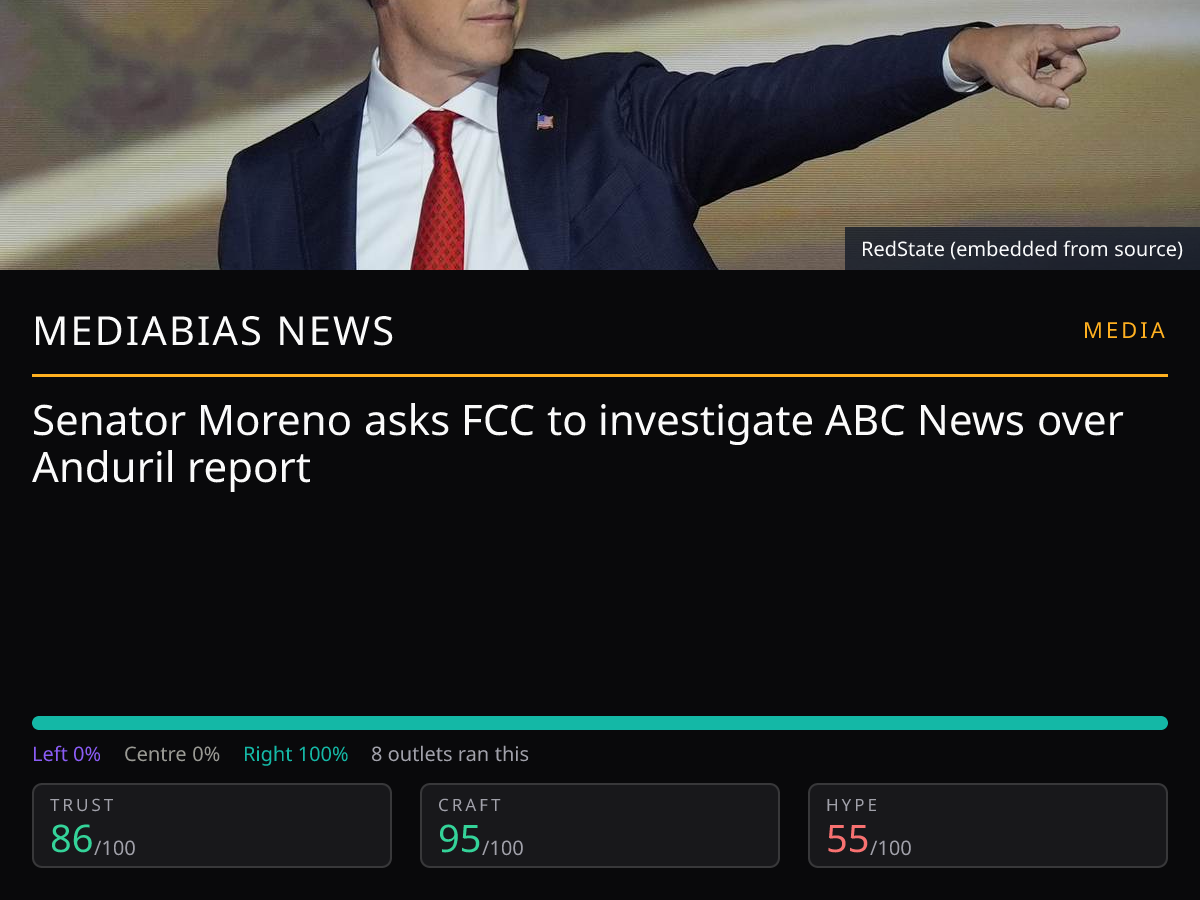 Senator Moreno vs ABC News | MediaBias News