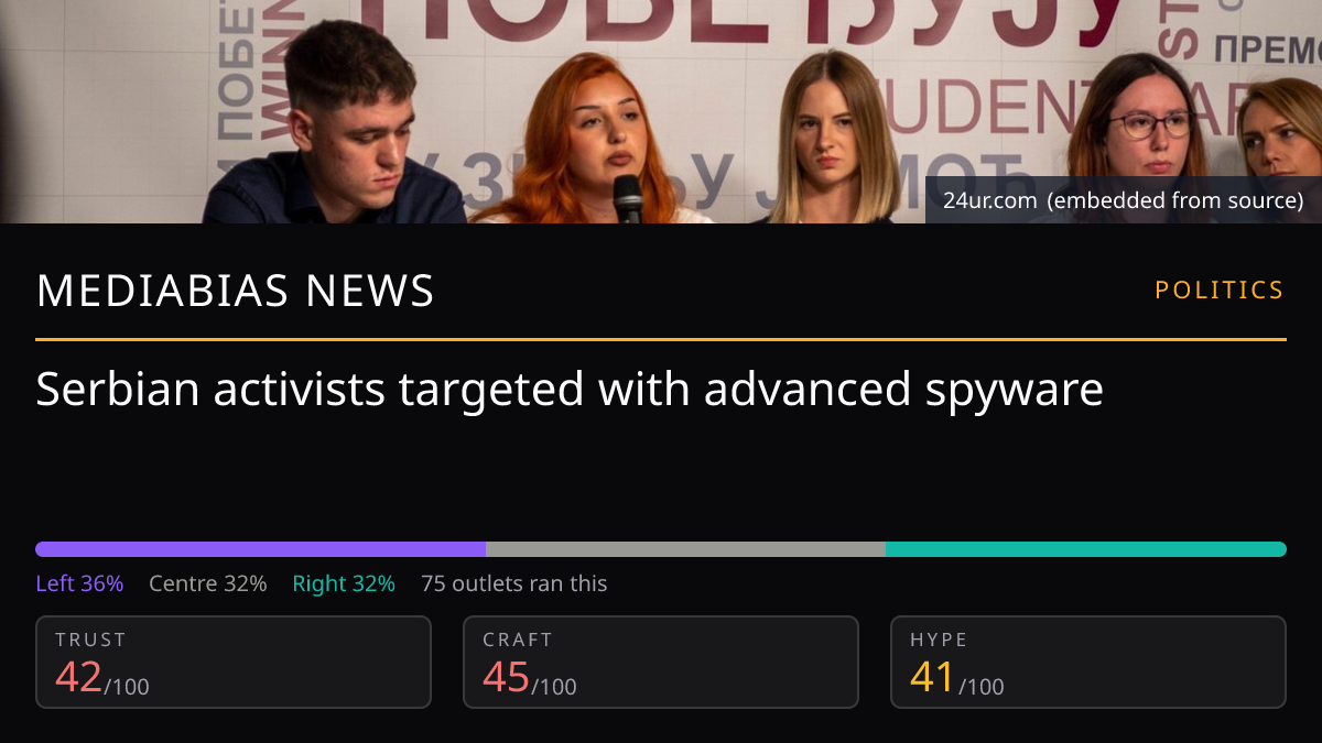 Serbian activists targeted with advanced spyware