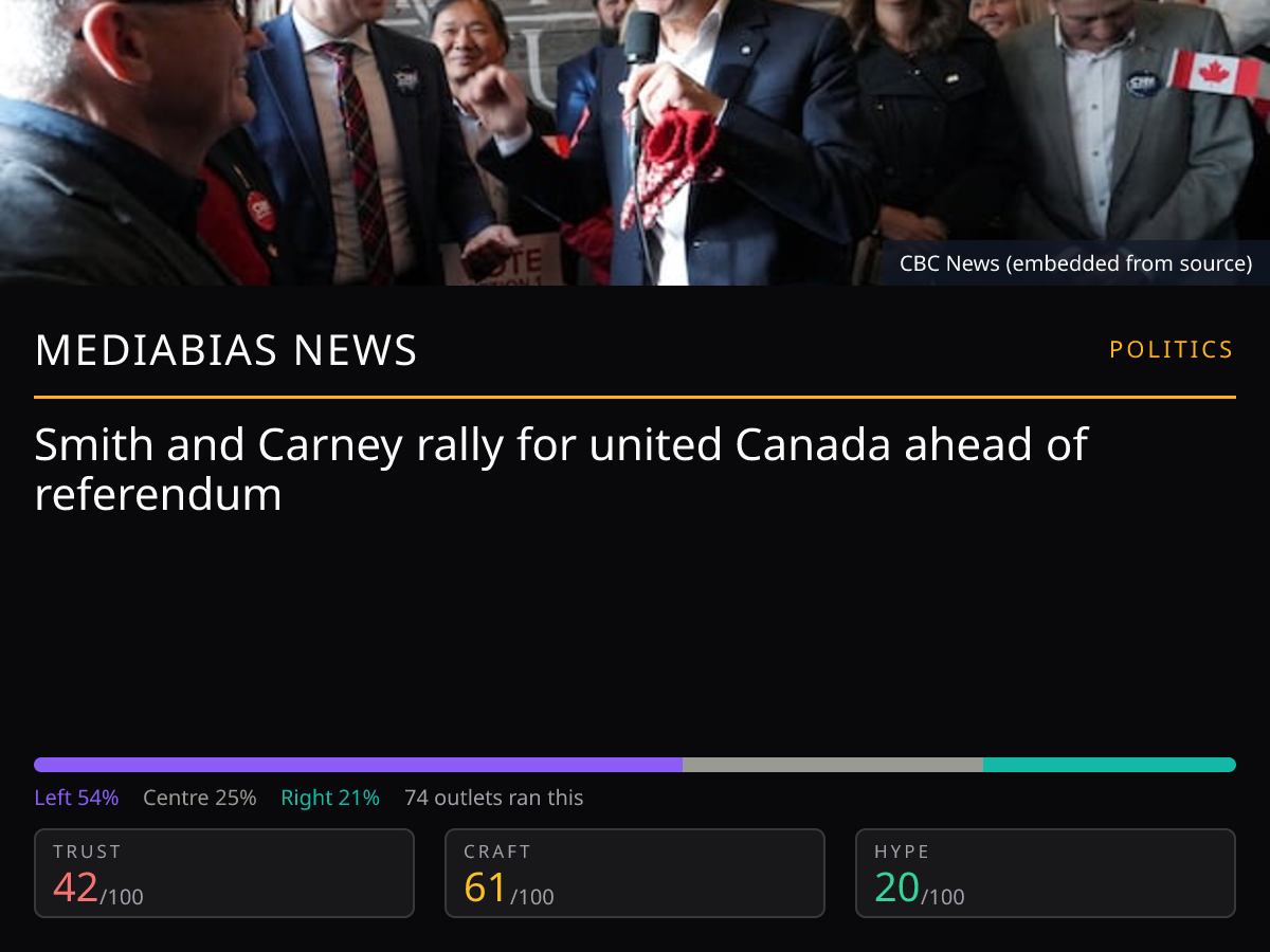 Carney and Smith on Alberta referendum | MediaBias News