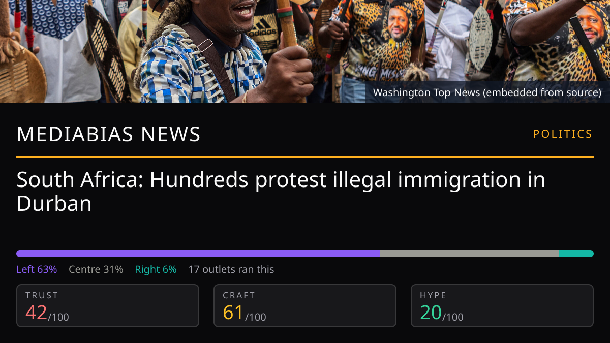 Durban protest on immigration | MediaBias News