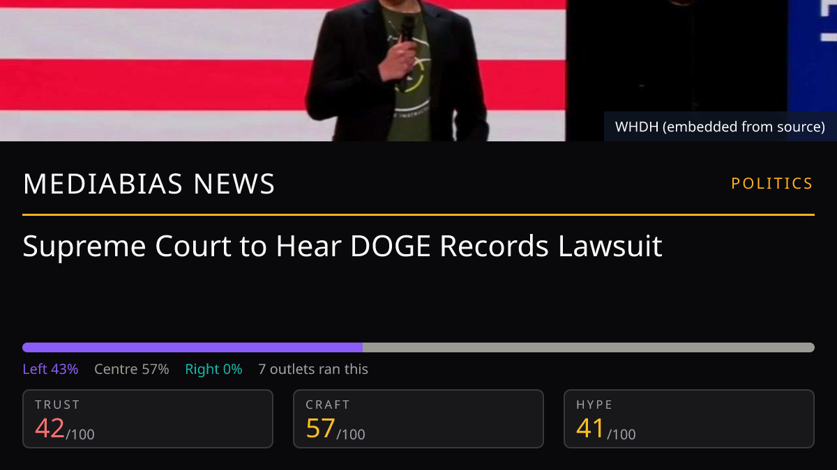 Supreme Court to Hear DOGE Records Lawsuit