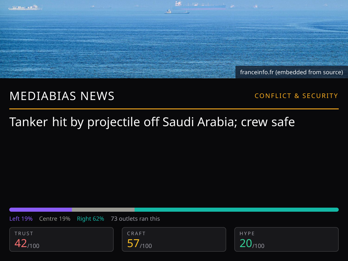 Tanker Hit Off Saudi Arabia | MediaBias News