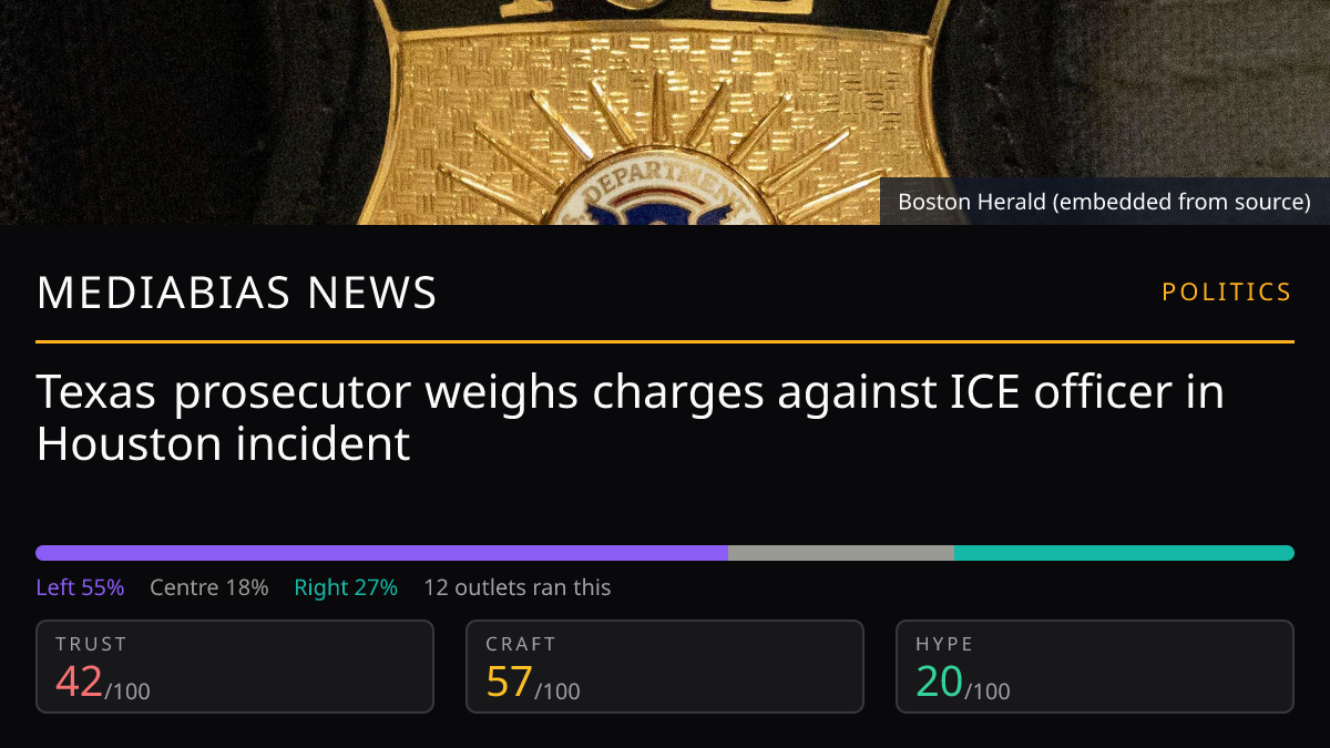 Texas prosecutor weighs charges against ICE officer in Houston incident