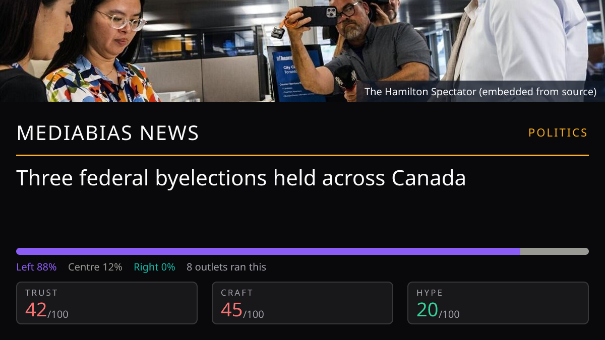 Three federal byelections held across Canada