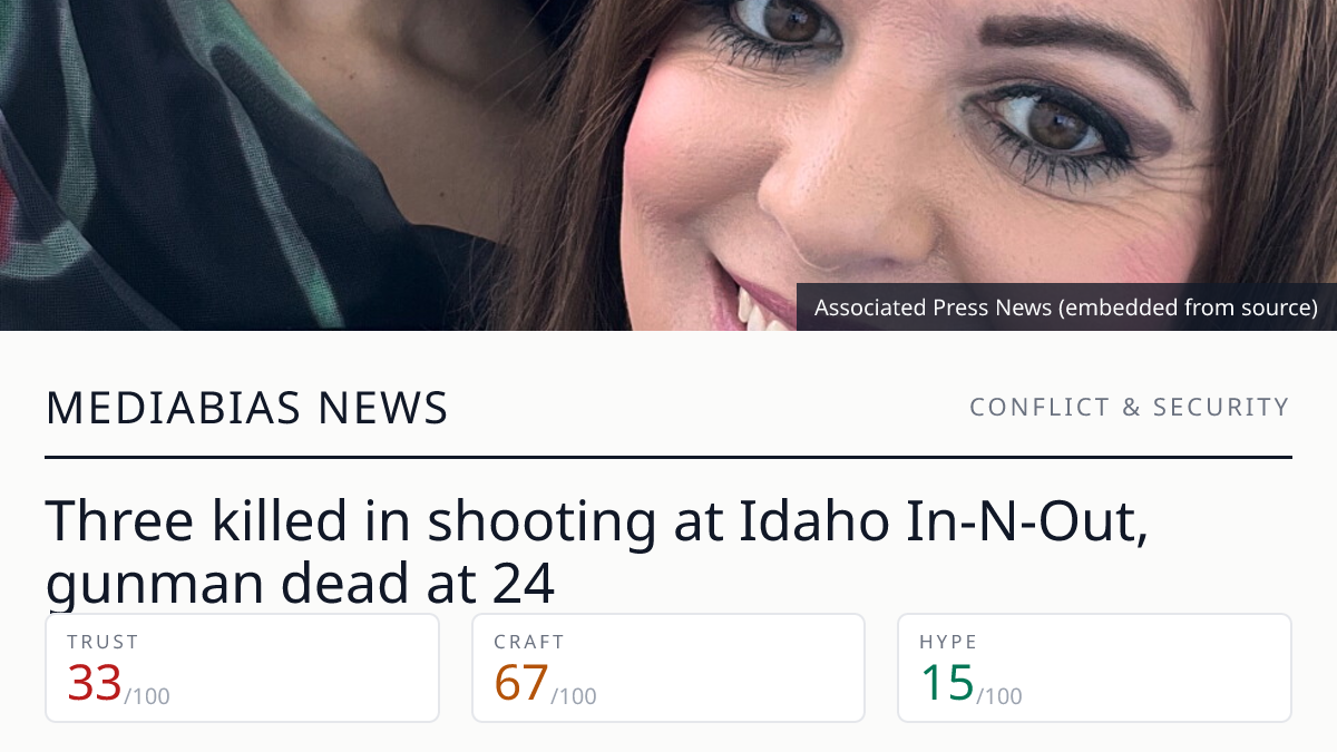 Three killed in shooting at Idaho In-N-Out, gunman dead at 24