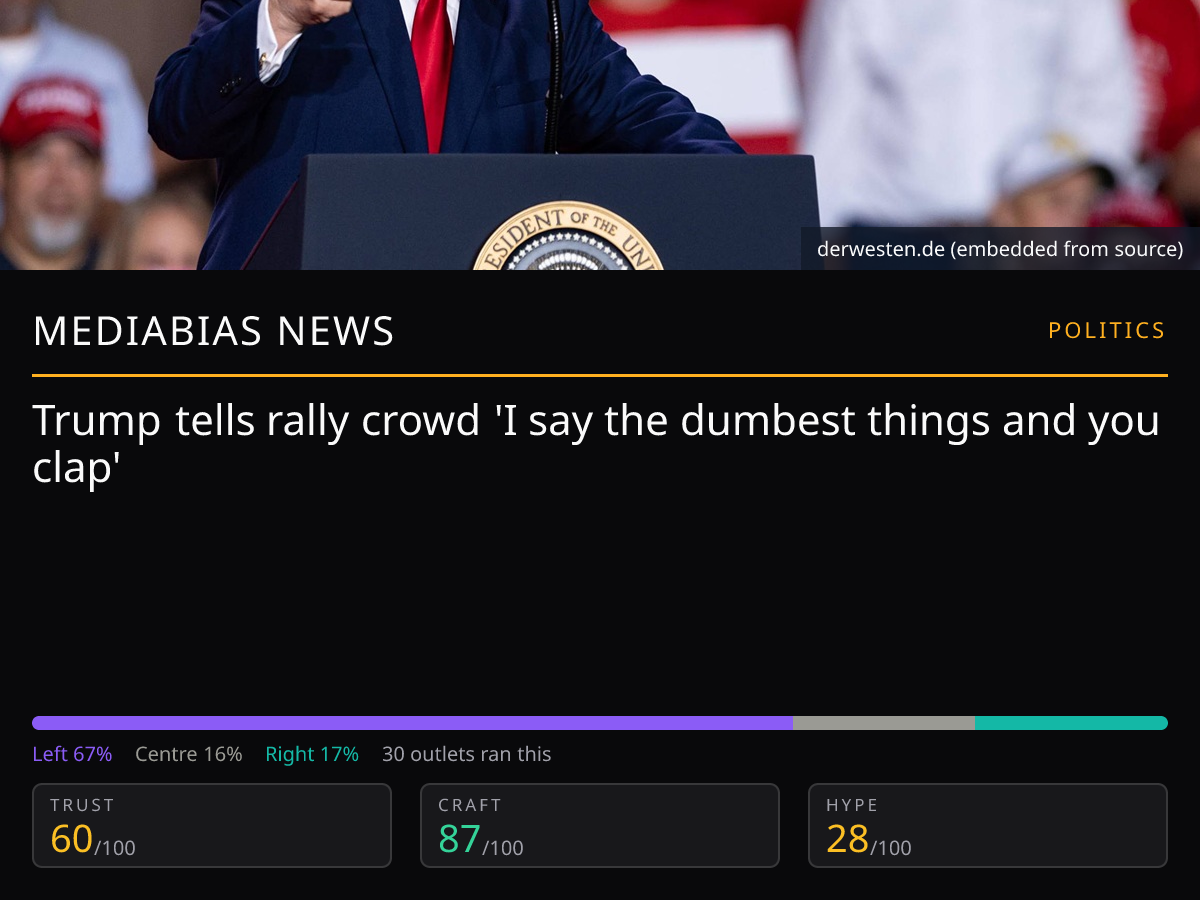 Trump remark at Tennessee rally | MediaBias News