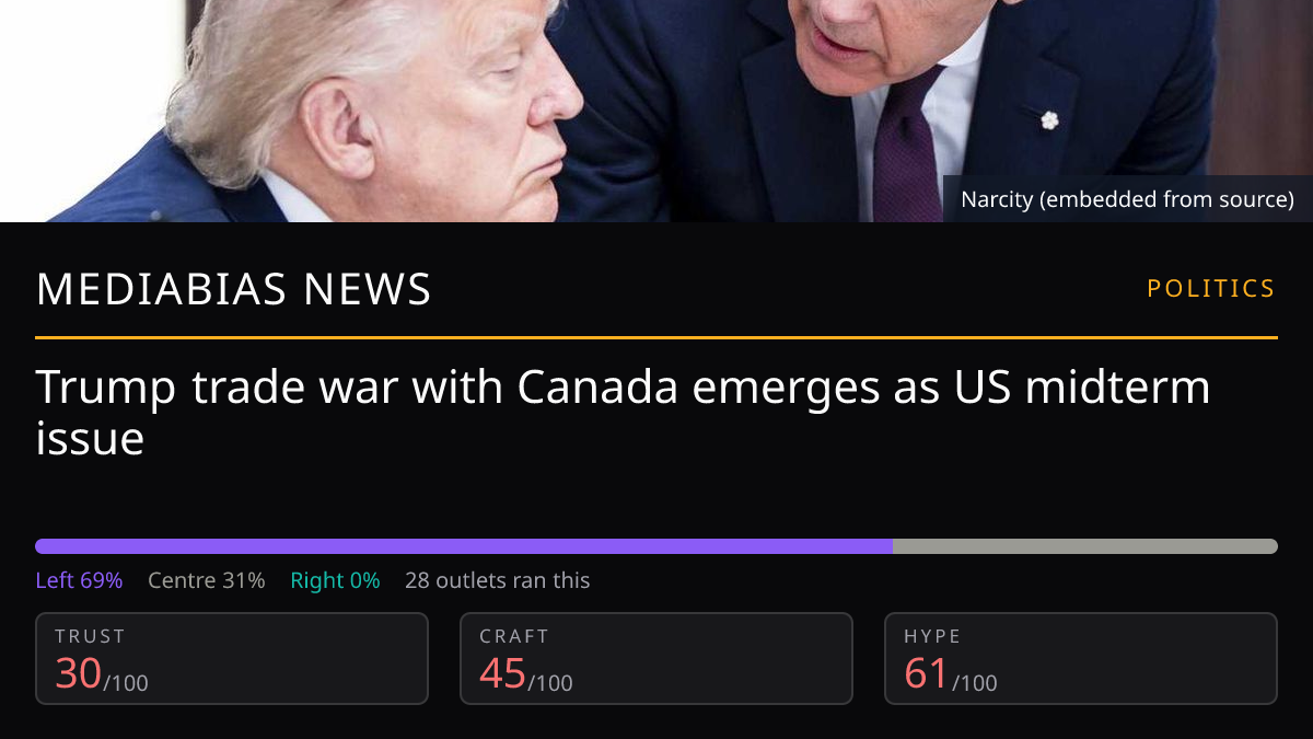 Trump trade war with Canada emerges as US midterm issue