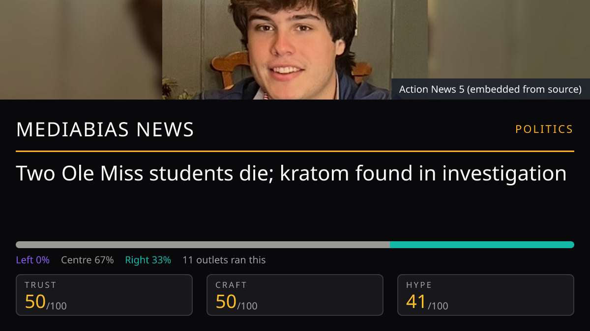 Two Ole Miss students die; kratom found in investigation