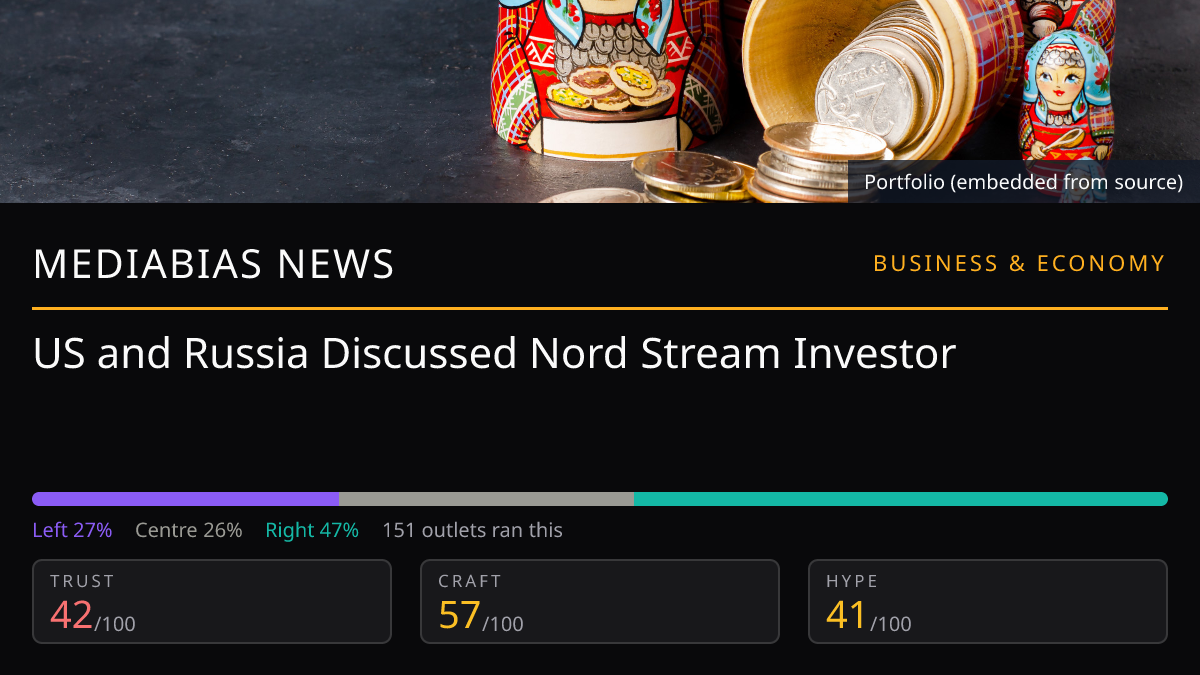 US and Russia Discussed Nord Stream Investor