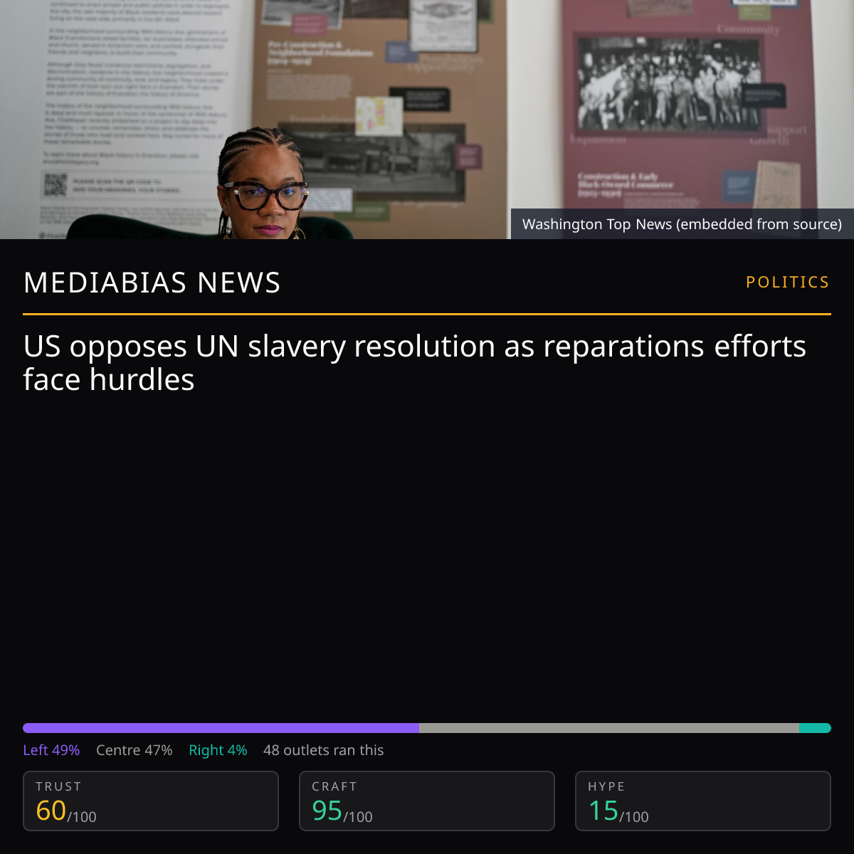 US opposes UN slavery resolution | MediaBias News