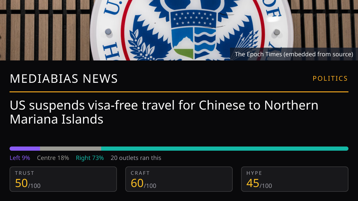 US Suspends Visa-Free Travel | MediaBias News