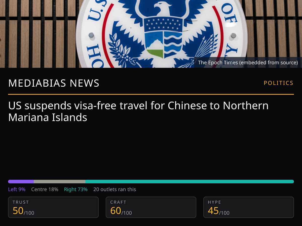 US Suspends Visa-Free Travel | MediaBias News